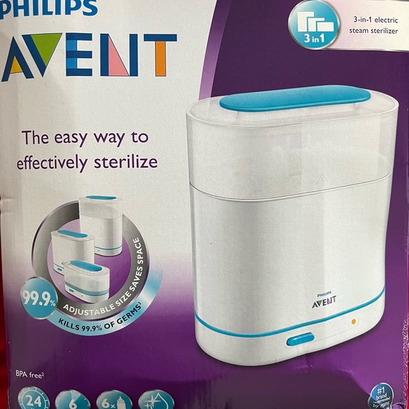Philips Avent 3-in-1 electric steam sterilizer baby bottle sterilizer BPA free - Picture 2 of 5